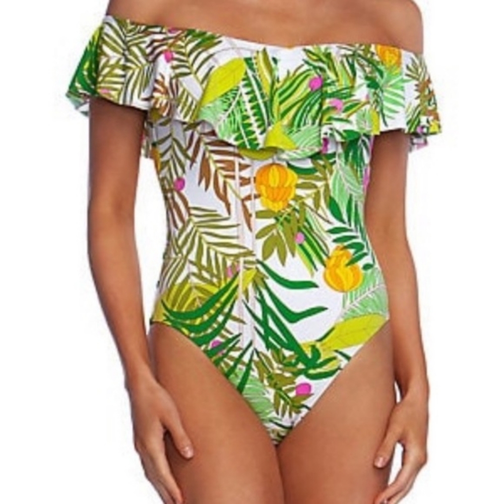 Trina Turk Women's Off-The-Shoulder Ruffle Bandeau